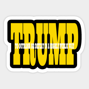 Trump Gold Definition Sticker